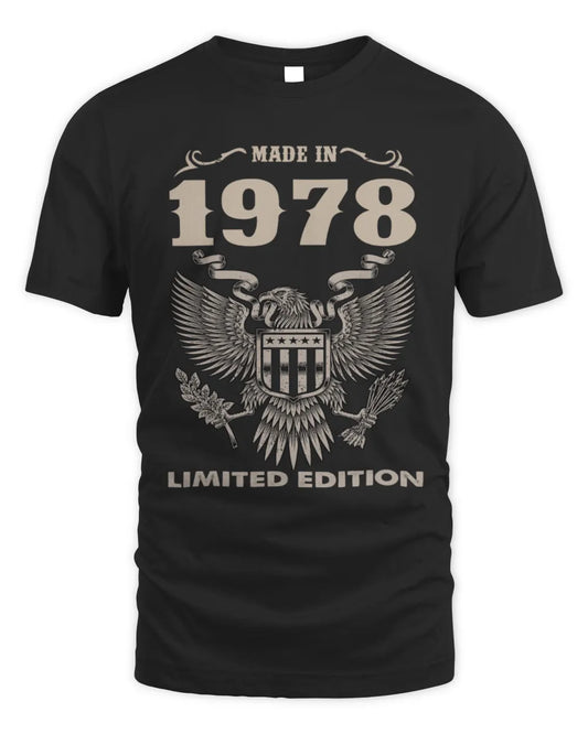1978 HH89-K2 – Classic Birth Year Limited Edition T-Shirt - Unisex Standard T-Shirt - Black