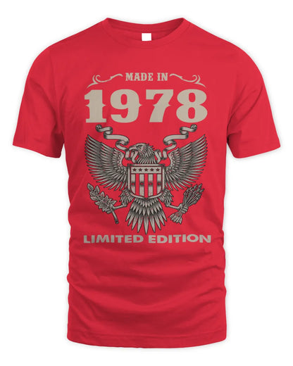 1978 HH89-K2 – Classic Birth Year Limited Edition T-Shirt - Unisex Standard T-Shirt - Red