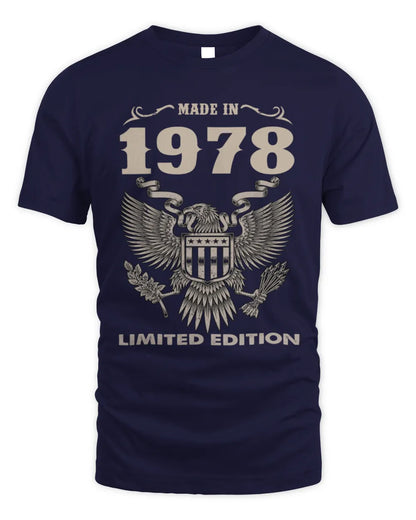 1978 HH89-K2 – Classic Birth Year Limited Edition T-Shirt - Unisex Standard T-Shirt - Navy