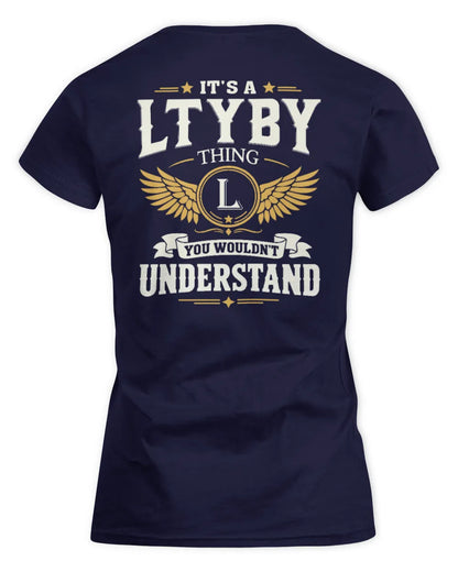 LTYBY KT06-M008 It’s a [NAME] Thing – You Wouldn’t Understand | Personalized Vintage T-Shirt - Women's Standard T-Shirt - Navy