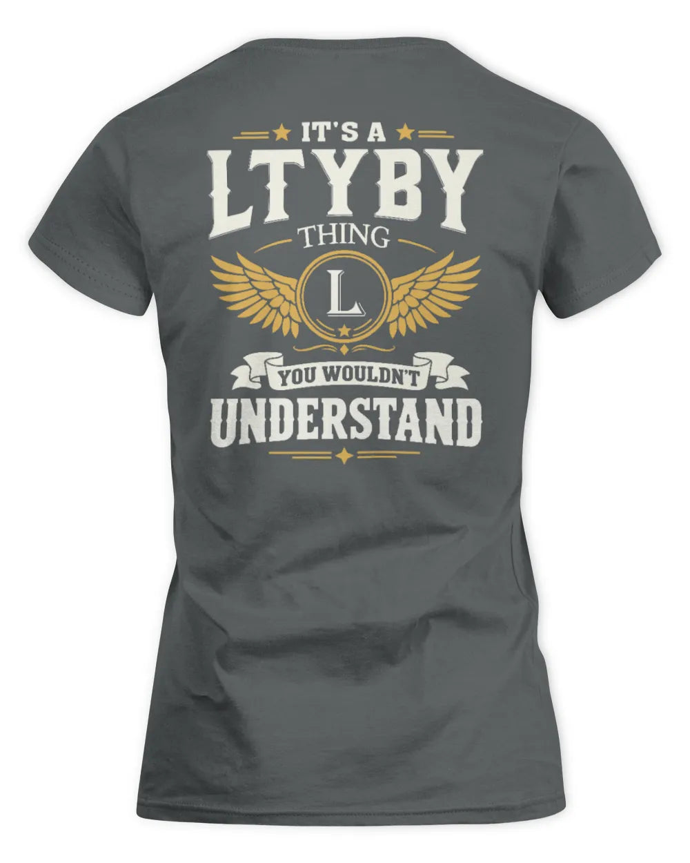 LTYBY KT06-M008 It’s a [NAME] Thing – You Wouldn’t Understand | Personalized Vintage T-Shirt - Women's Standard T-Shirt - Charcoal