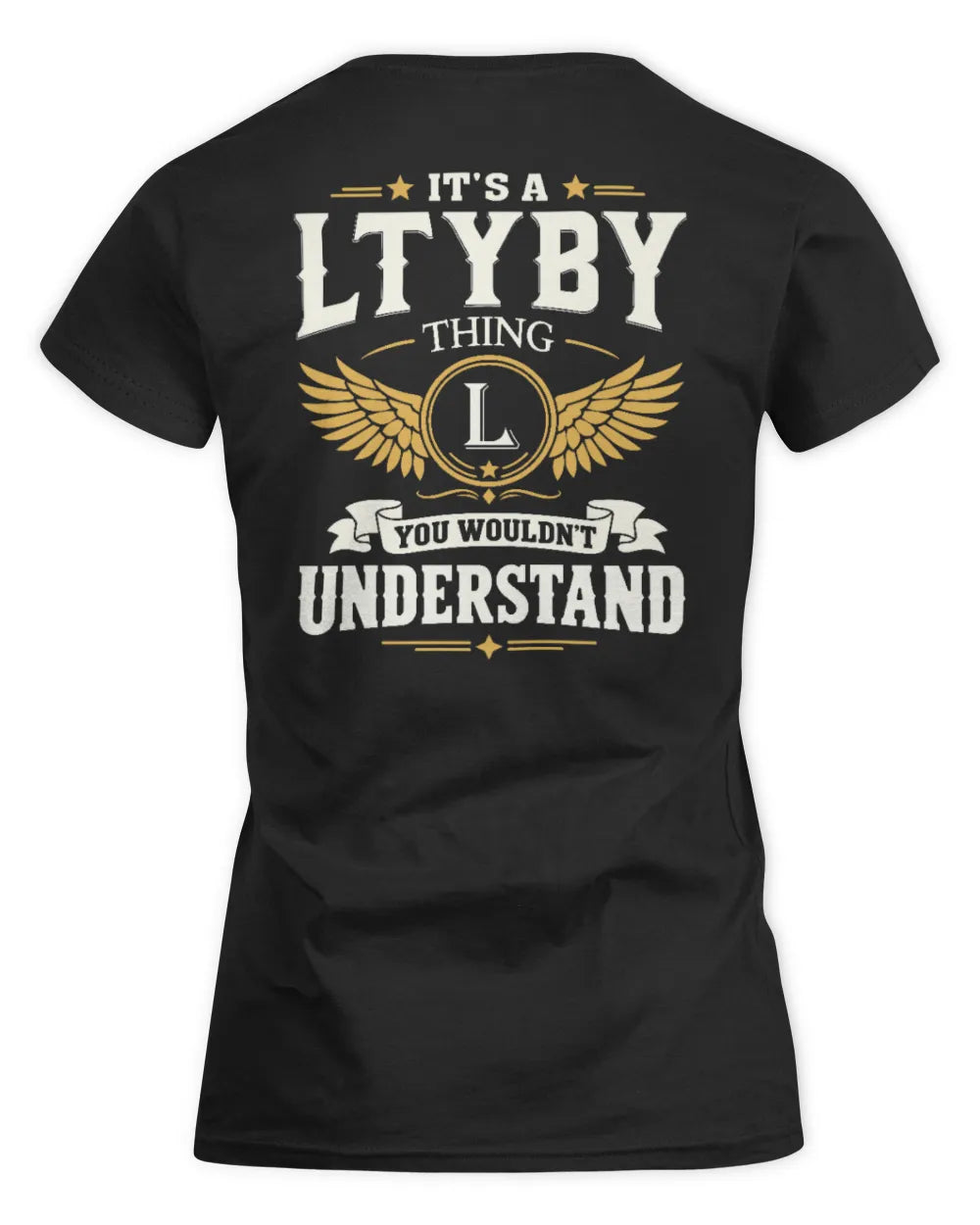 LTYBY KT06-M008 It’s a [NAME] Thing – You Wouldn’t Understand | Personalized Vintage T-Shirt - Women's Standard T-Shirt - Black