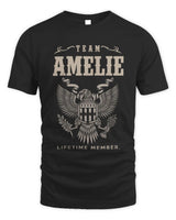 AMELIE TP06-K82 – Personalized Classic Style Apparel “Team NAME Lifetime Member” - Unisex Standard T-Shirt - Black