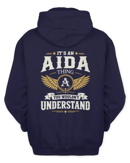 AIDA KT06-M008 It’s a [NAME] Thing – You Wouldn’t Understand | Personalized Vintage T-Shirt - Unisex Hoodie - Navy