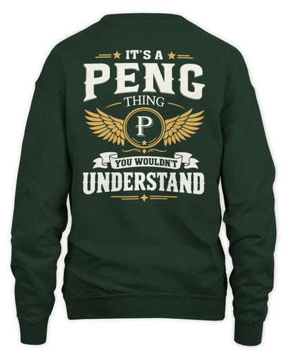 PENG KT06-M008 It’s a [NAME] Thing – You Wouldn’t Understand | Personalized Vintage T-Shirt - Unisex Sweatshirt - Forest Green