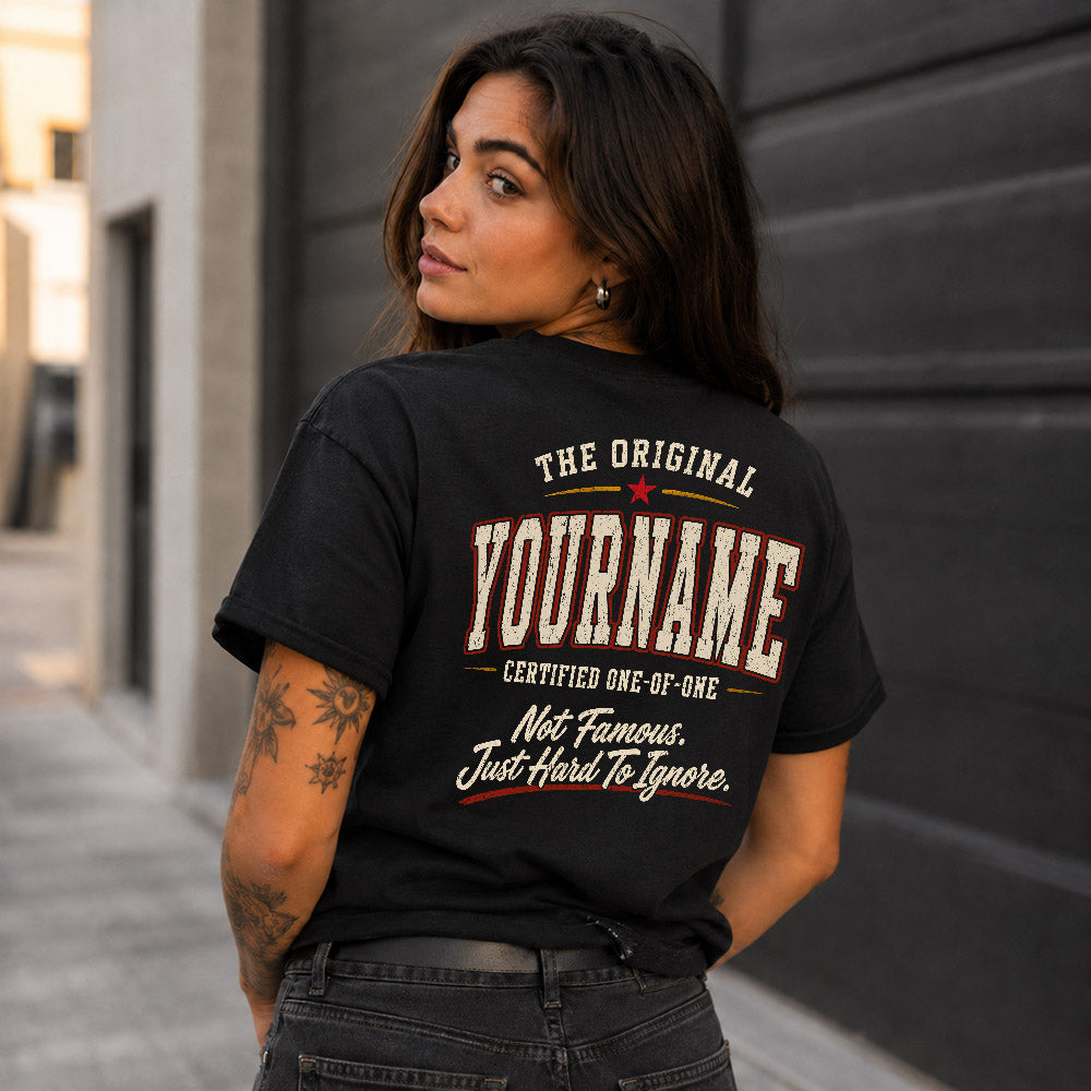 YOUR NAME VP89-F2-168 – Personalized Original Issue Apparel “The Original NAME Certified One-of-One"