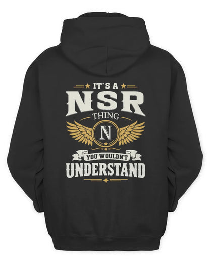 NSR KT06-M008 It’s a [NAME] Thing – You Wouldn’t Understand | Personalized Vintage T-Shirt - Unisex Hoodie - Black