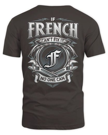 FRENCH AP81-K4-626 - Personalized Ahmed Quote Apparel “If Ahmed Can't Fix It, No One Can” - Unisex Standard T-Shirt - Dark Chocolate