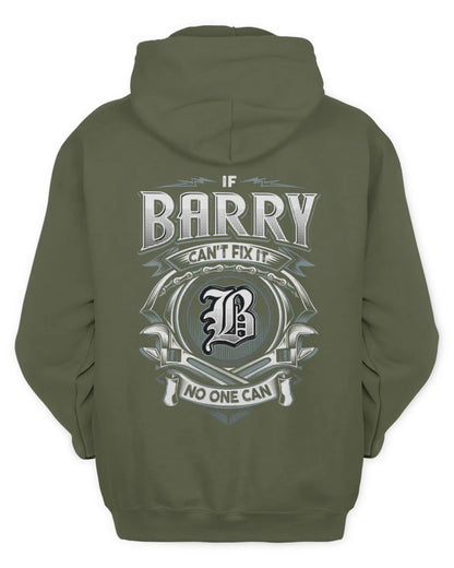 BARRY AP81-K4-626 - Personalized Ahmed Quote Apparel “If Ahmed Can't Fix It, No One Can” - Unisex Hoodie - Military Green