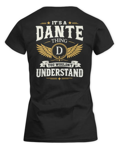 DANTE KT06-M008 It’s a [NAME] Thing – You Wouldn’t Understand | Personalized Vintage T-Shirt - Women's Standard T-Shirt - Black