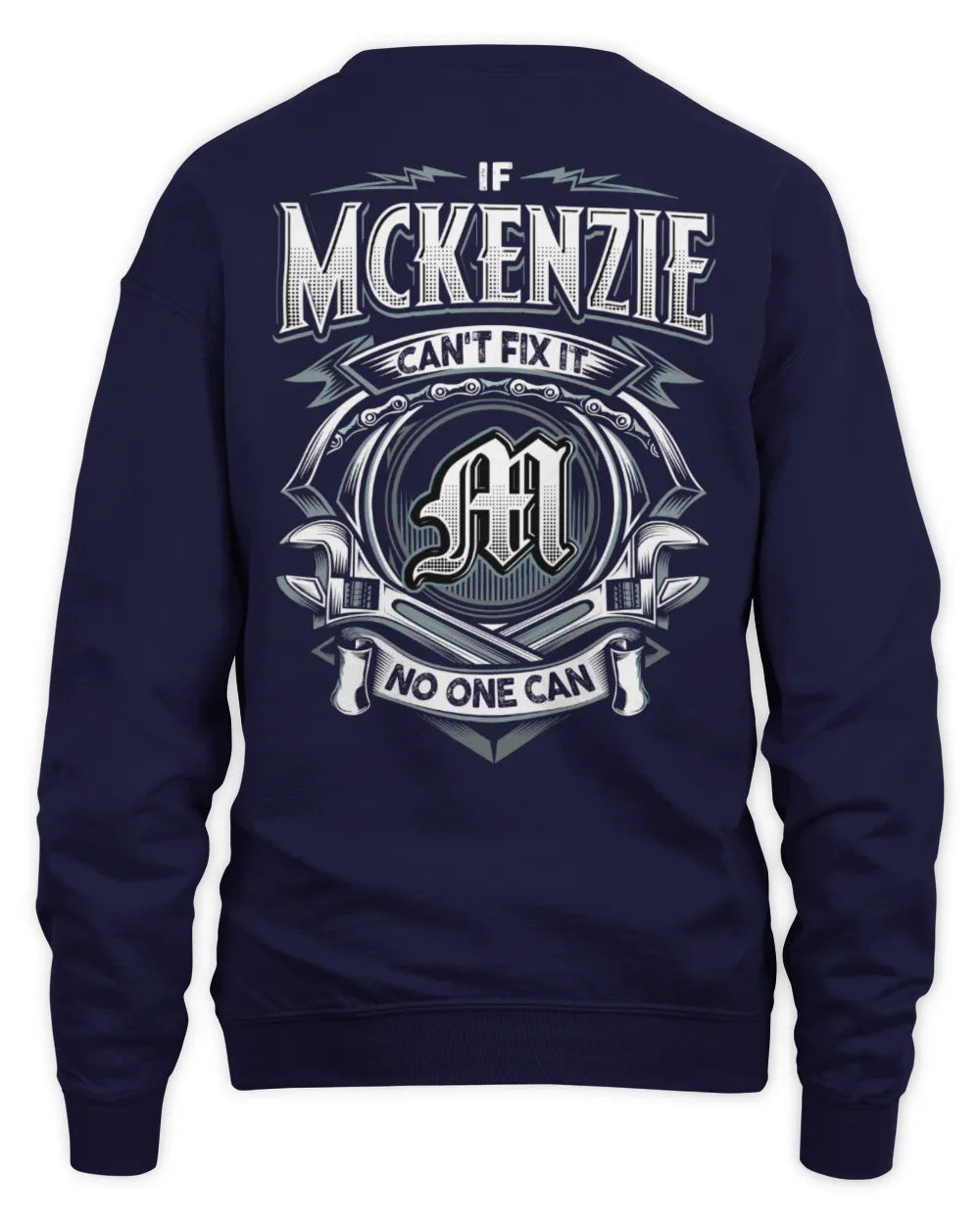 MCKENZIE AP81-K4-626 - Personalized Ahmed Quote Apparel “If Ahmed Can't Fix It, No One Can” - Unisex Sweatshirt - Navy