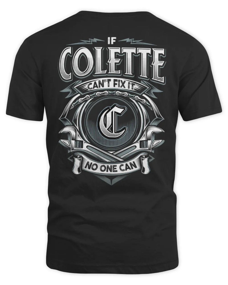 COLETTE AP81-K4-626 - Personalized Ahmed Quote Apparel “If Ahmed Can't Fix It, No One Can” - Unisex Standard T-Shirt - Black