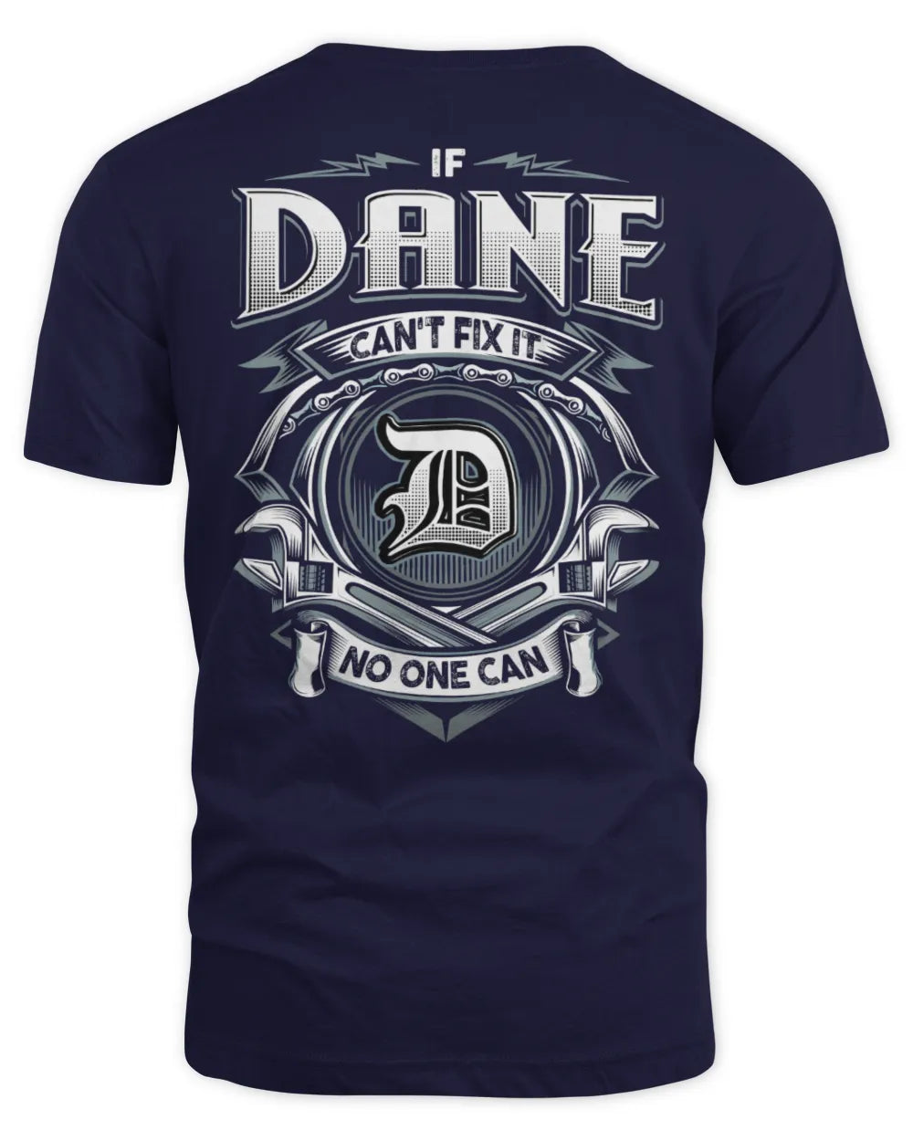 DANE AP81-K4-626 - Personalized Ahmed Quote Apparel “If Ahmed Can't Fix It, No One Can” - Unisex Standard T-Shirt - Navy