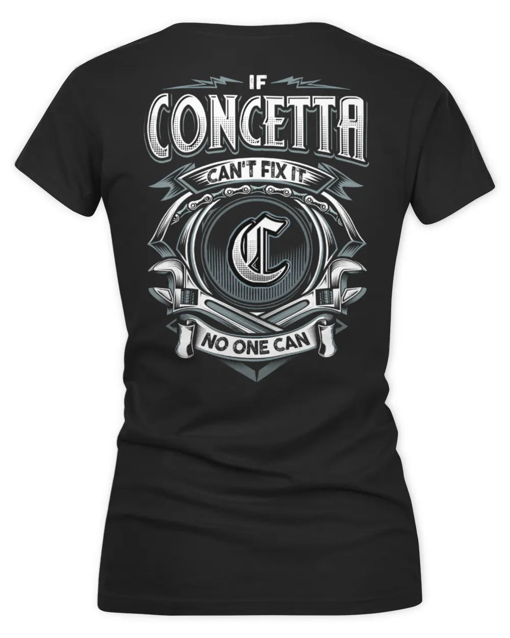CONCETTA AP81-K4-626 - Personalized Ahmed Quote Apparel “If Ahmed Can't Fix It, No One Can” - Women's V-Neck T-Shirt - Black
