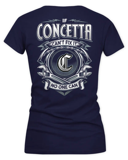 CONCETTA AP81-K4-626 - Personalized Ahmed Quote Apparel “If Ahmed Can't Fix It, No One Can” - Women's V-Neck T-Shirt - Navy
