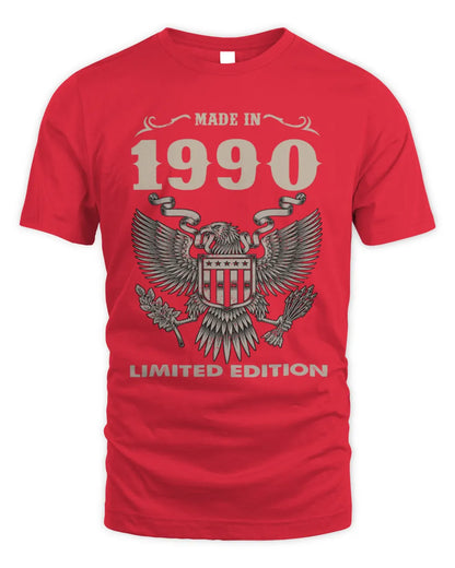 1990 HH89-K2 – Classic Birth Year Limited Edition T-Shirt - Unisex Standard T-Shirt - Red