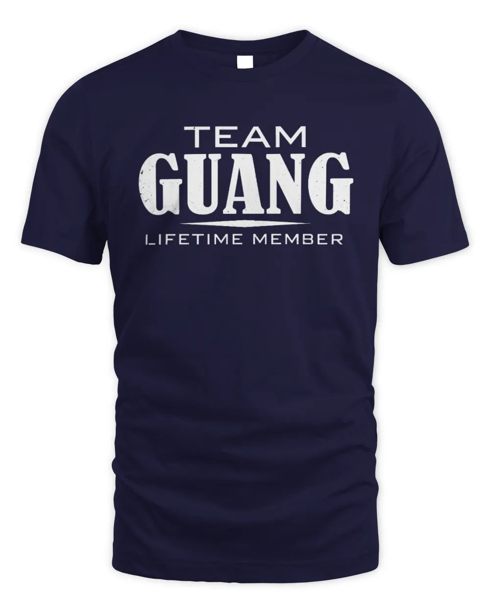 GUANG BL62-K4-128 - Personalized “Team NAME Lifetime Member” - Unisex Standard T-Shirt - Navy