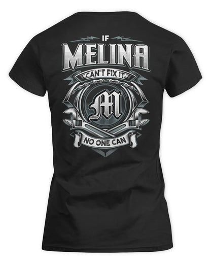 MELINA AP81-K4-626 - Personalized Ahmed Quote Apparel “If Ahmed Can't Fix It, No One Can” - Women's Standard T-Shirt - Black