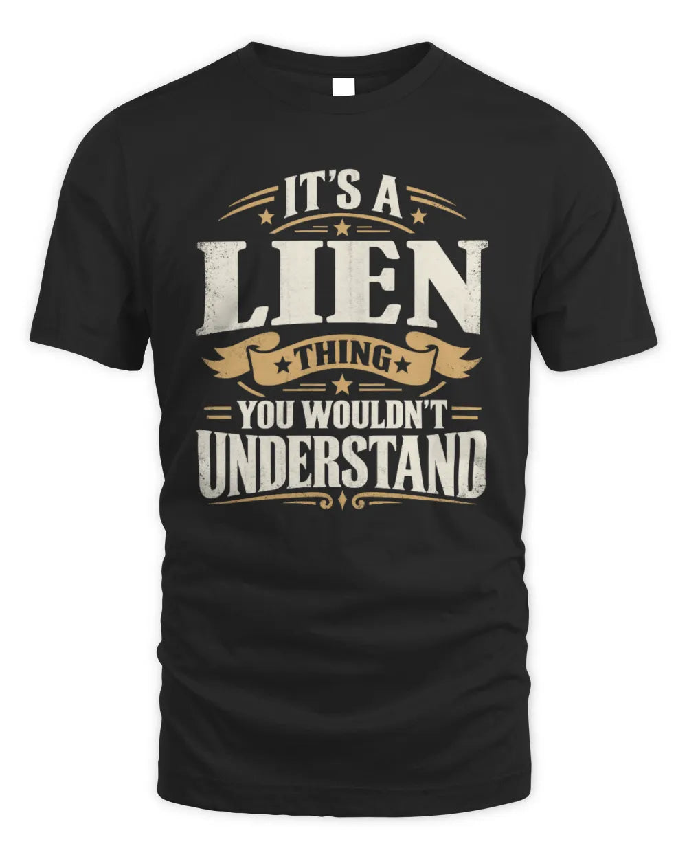LIEN P08 TH51 - Personalized “It’s a/an [NAME] Thing – You Wouldn’t Understand” Shirt - Unisex Standard T-Shirt - Black