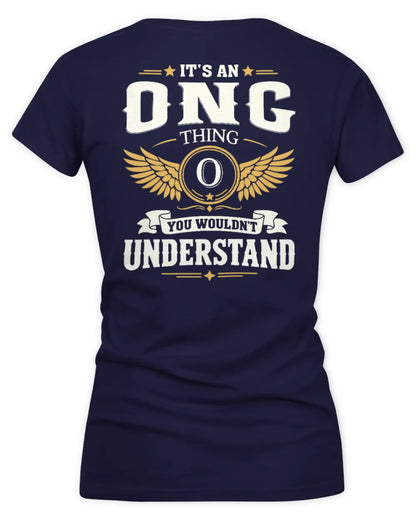 ONG KT06-M008 It’s a [NAME] Thing – You Wouldn’t Understand | Personalized Vintage T-Shirt - Women's V-Neck T-Shirt - Navy