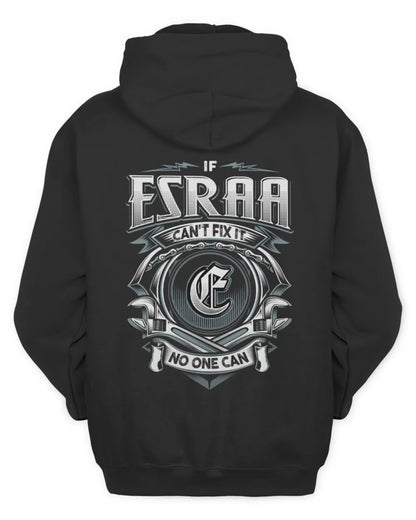 ESRAA AP81-K4-626 - Personalized Ahmed Quote Apparel “If Ahmed Can't Fix It, No One Can” - Unisex Hoodie - Black