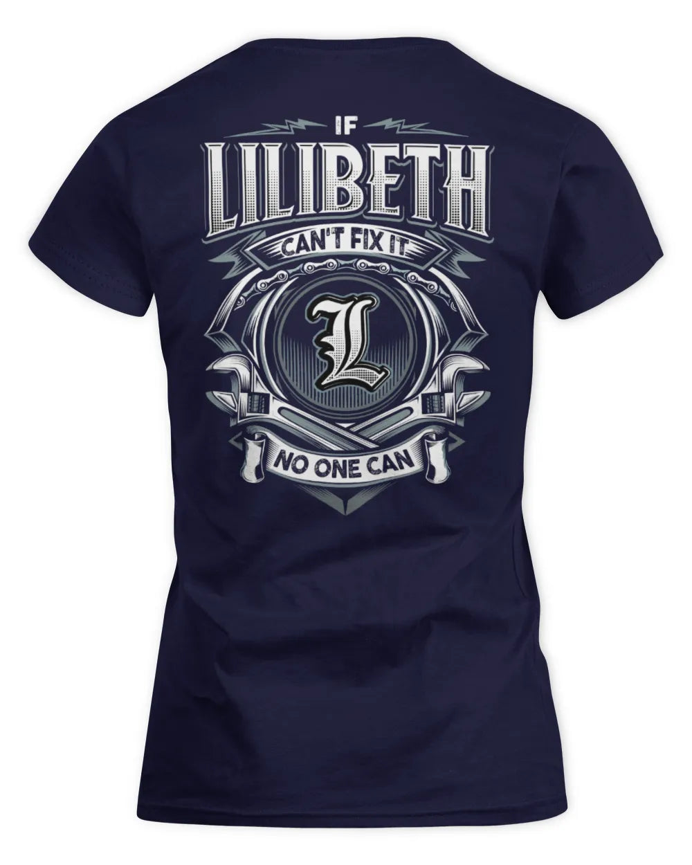 LILIBETH AP81-K4-626 - Personalized Ahmed Quote Apparel “If Ahmed Can't Fix It, No One Can” - Women's Standard T-Shirt - Navy