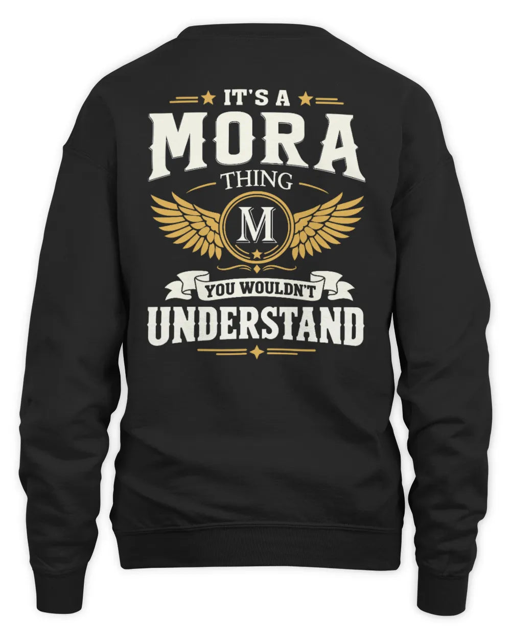 MORA KT06-M008 It’s a [NAME] Thing – You Wouldn’t Understand | Personalized Vintage T-Shirt - Unisex Sweatshirt - Black