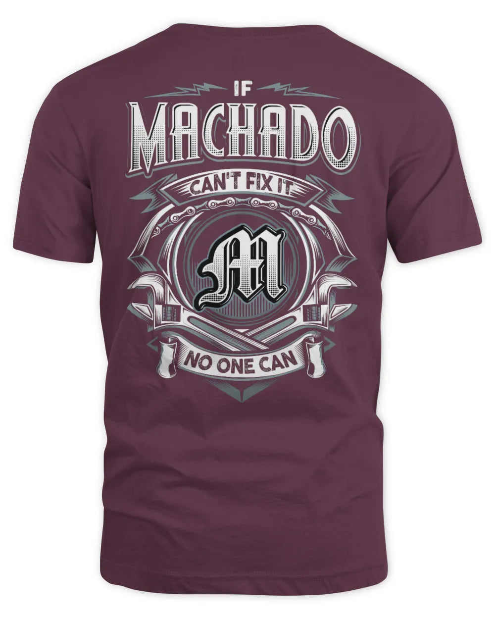 MACHADO AP81-K4-626 - Personalized Ahmed Quote Apparel “If Ahmed Can't Fix It, No One Can” - Unisex Standard T-Shirt - Maroon