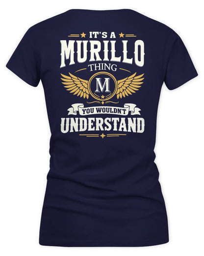 MURILLO KT06-M008 It’s a [NAME] Thing – You Wouldn’t Understand | Personalized Vintage T-Shirt - Women's V-Neck T-Shirt - Navy