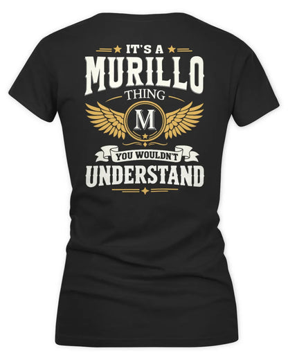 MURILLO KT06-M008 It’s a [NAME] Thing – You Wouldn’t Understand | Personalized Vintage T-Shirt - Women's V-Neck T-Shirt - Black