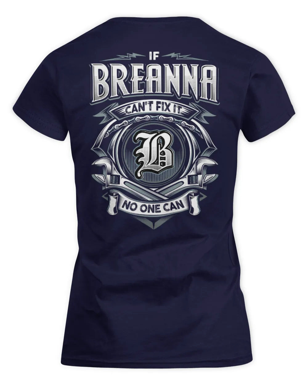 BREANNA AP81-K4-626 - Personalized Ahmed Quote Apparel “If Ahmed Can't Fix It, No One Can” - Women's Standard T-Shirt - Navy