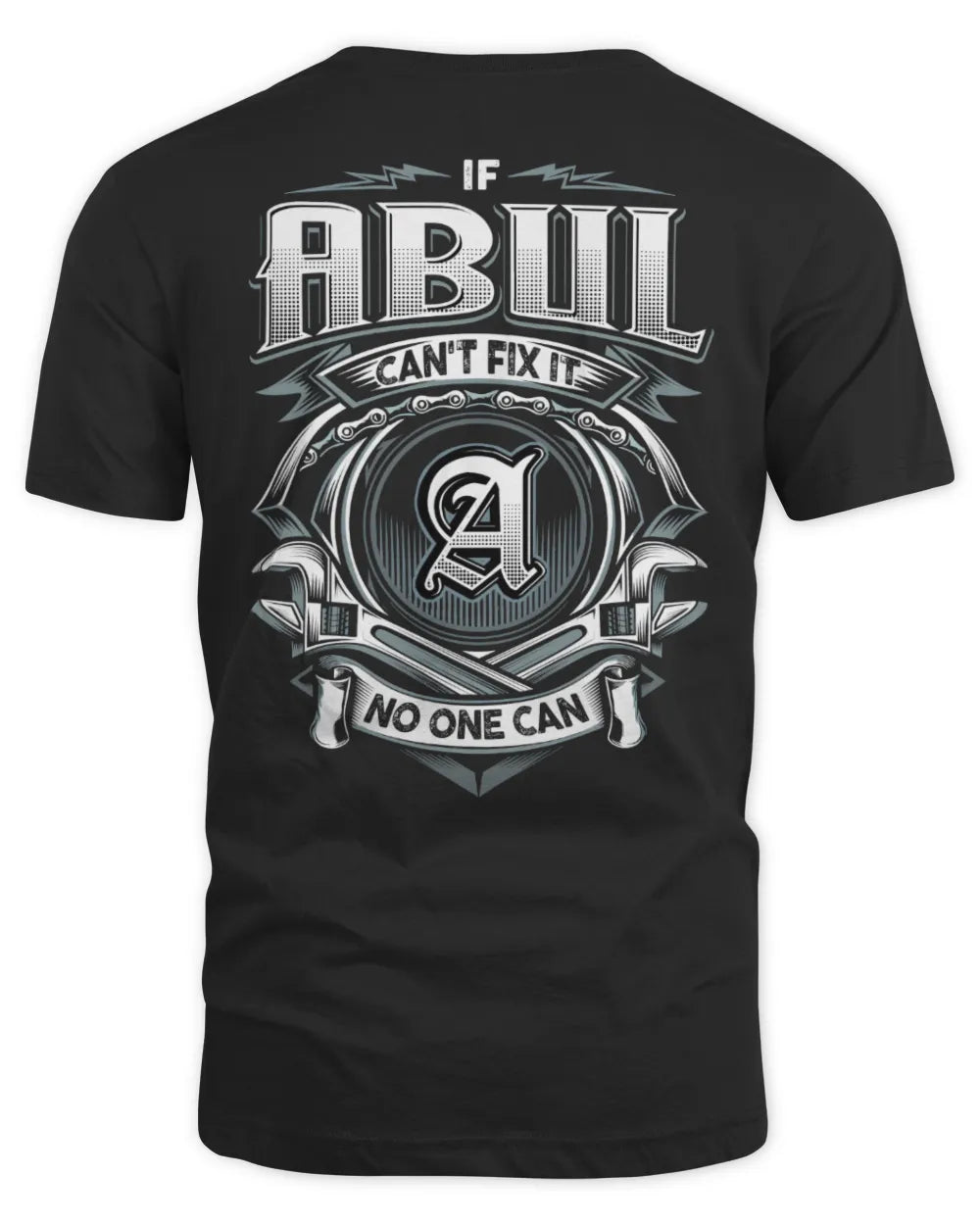 ABUL AP81-K4-626 - Personalized Ahmed Quote Apparel “If Ahmed Can't Fix It, No One Can” - Unisex Standard T-Shirt - Black