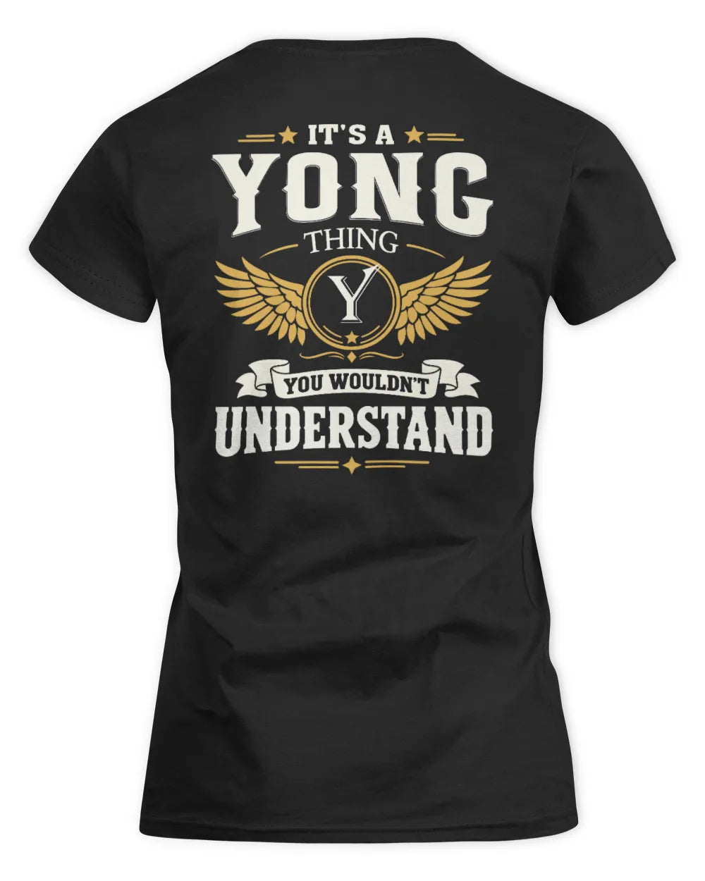 YONG KT06-M008 It’s a [NAME] Thing – You Wouldn’t Understand | Personalized Vintage T-Shirt - Women's Standard T-Shirt - Black