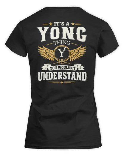 YONG KT06-M008 It’s a [NAME] Thing – You Wouldn’t Understand | Personalized Vintage T-Shirt - Women's Standard T-Shirt - Black