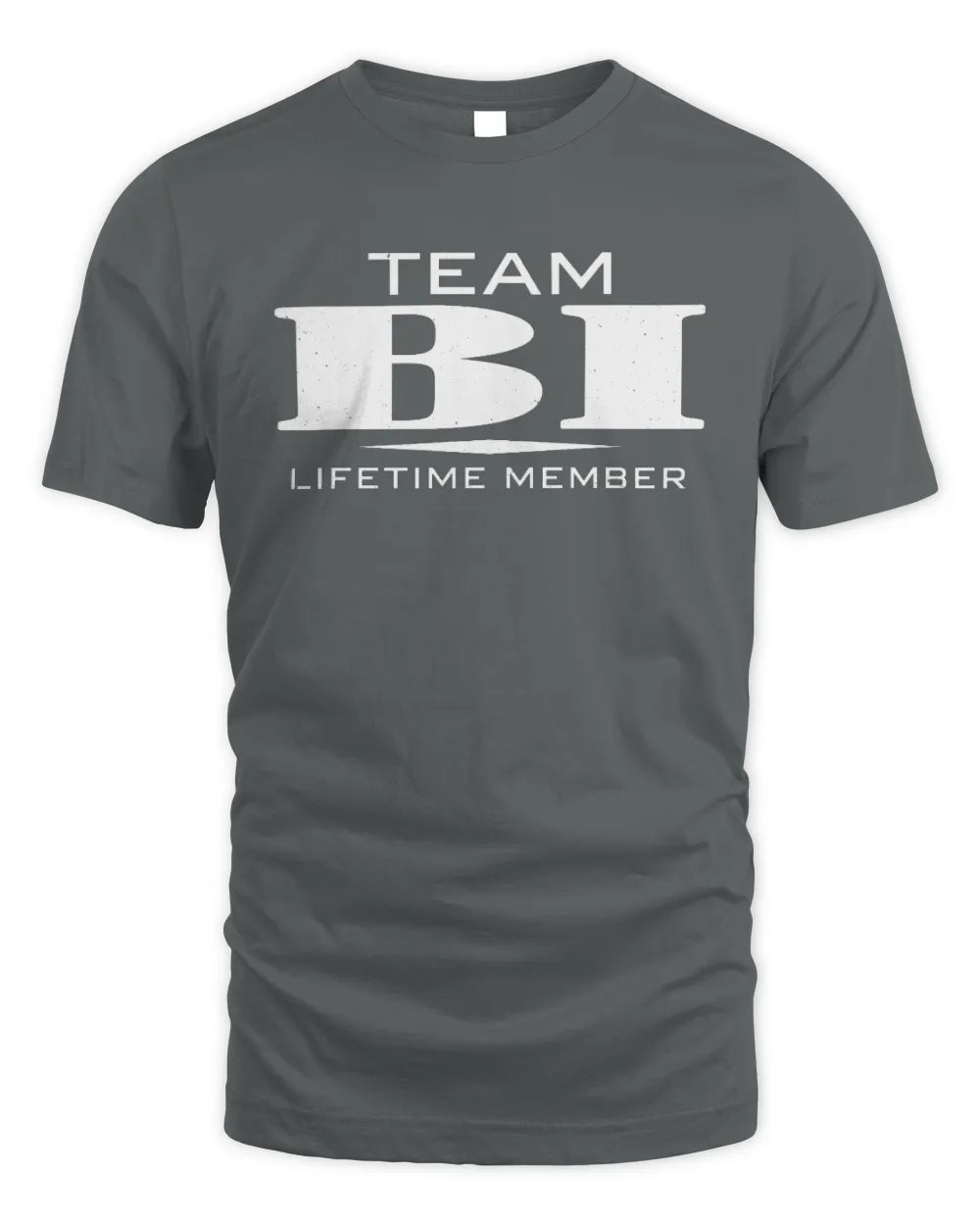 BI BL62-K4-128 - Personalized “Team NAME Lifetime Member” - Unisex Standard T-Shirt - Charcoal