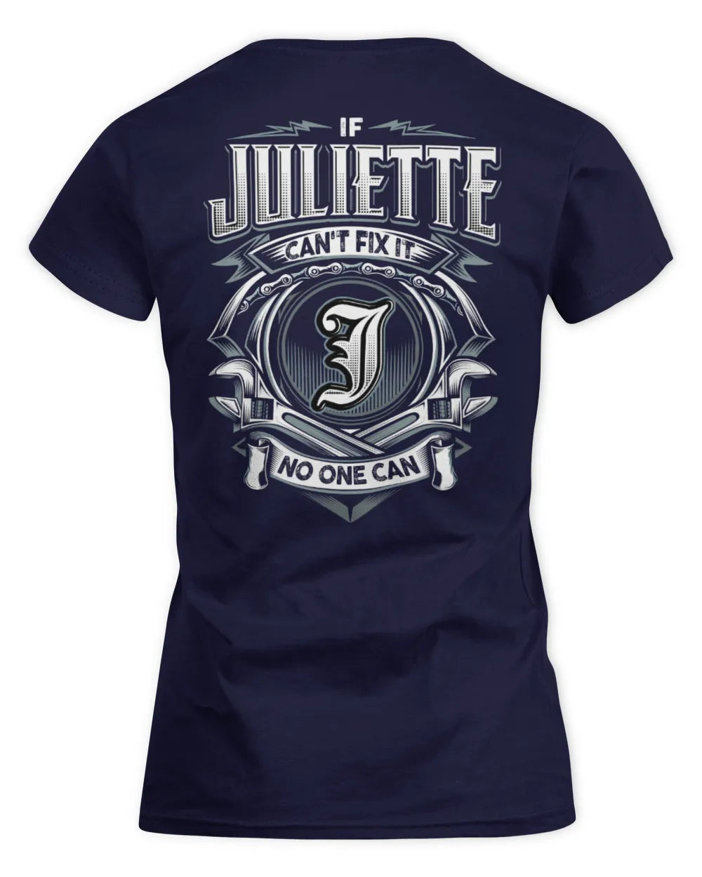 JULIETTE AP81-K4-626 - Personalized Ahmed Quote Apparel “If Ahmed Can't Fix It, No One Can” - Women's Standard T-Shirt - Navy
