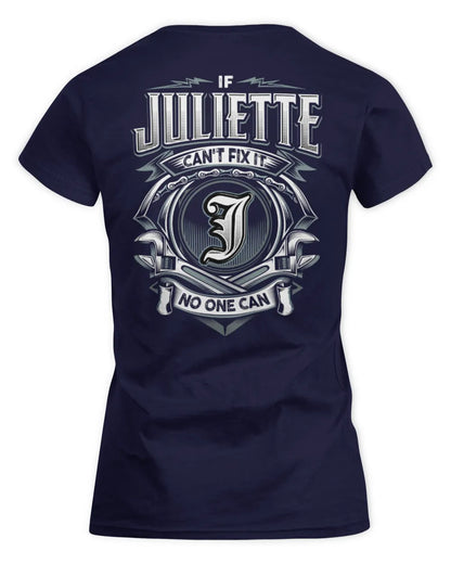 JULIETTE AP81-K4-626 - Personalized Ahmed Quote Apparel “If Ahmed Can't Fix It, No One Can” - Women's Standard T-Shirt - Navy
