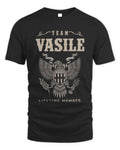 VASILE TP06-K82 – Personalized Classic Style Apparel “Team NAME Lifetime Member” - Unisex Standard T-Shirt - Black