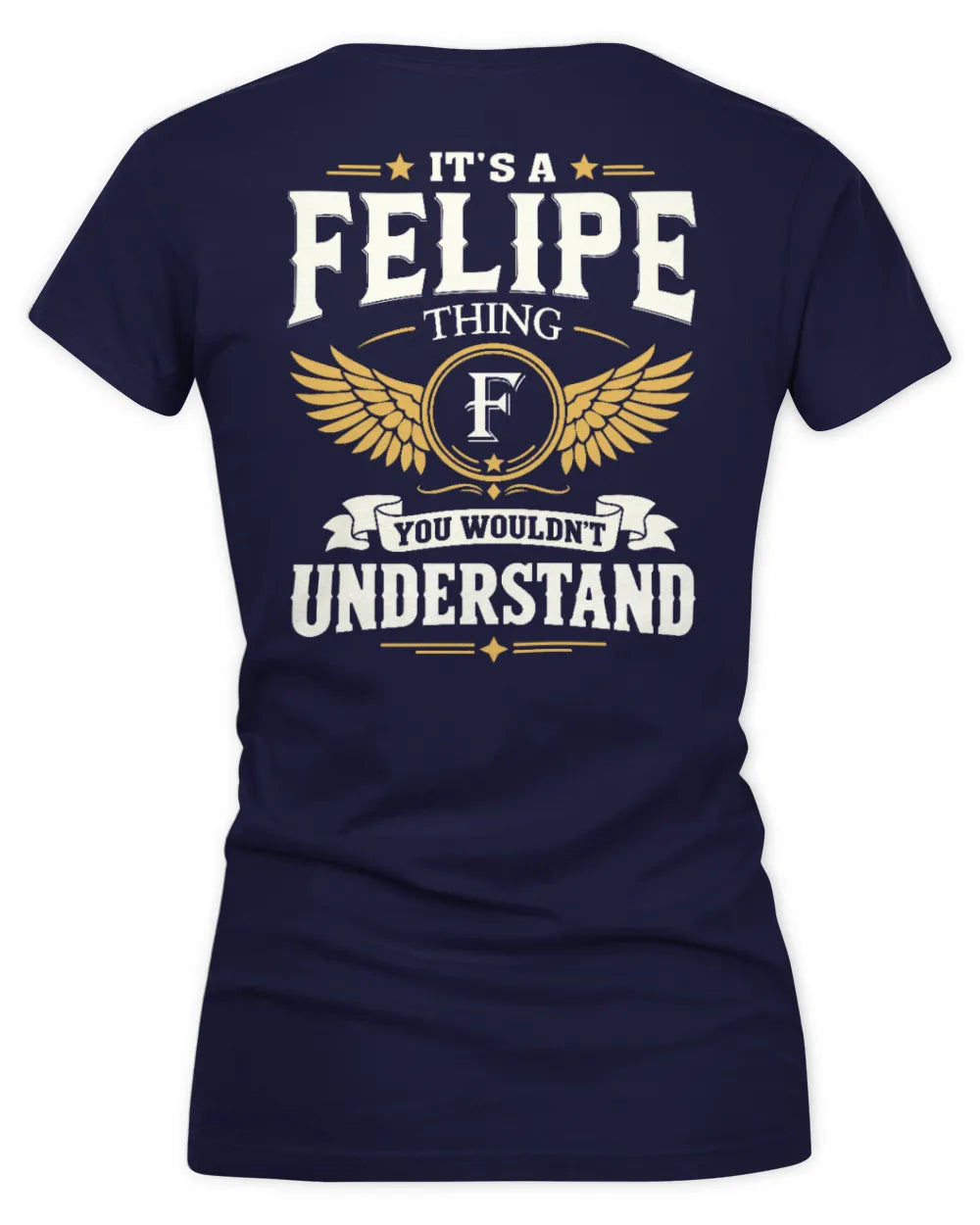 FELIPE KT06-M008 It’s a [NAME] Thing – You Wouldn’t Understand | Personalized Vintage T-Shirt - Women's V-Neck T-Shirt - Navy