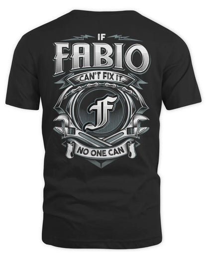 FABIO AP81-K4-626 - Personalized Ahmed Quote Apparel “If Ahmed Can't Fix It, No One Can” - Unisex Standard T-Shirt - Black