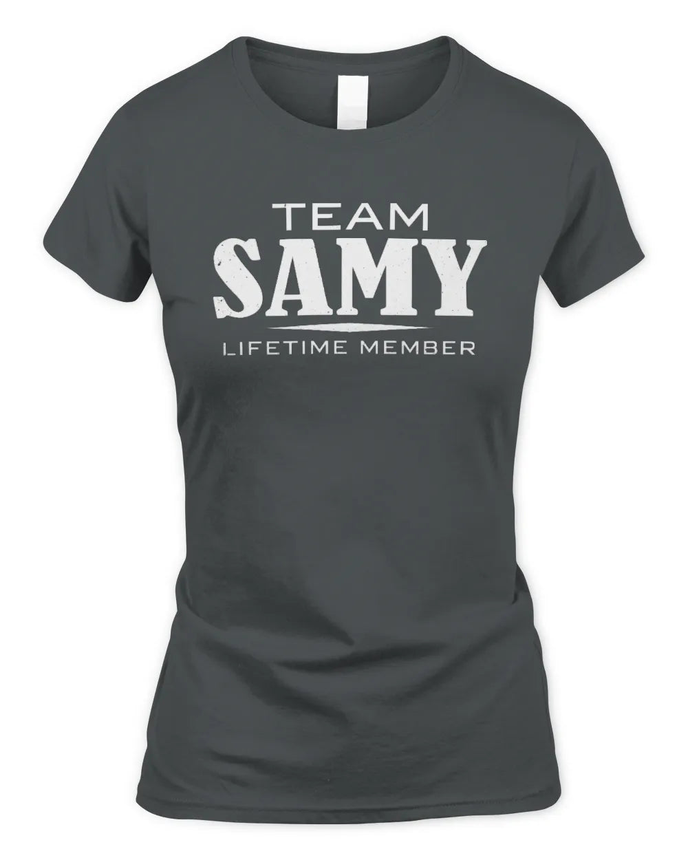 SAMY BL62-K4-128 - Personalized “Team NAME Lifetime Member” - Women's Standard T-Shirt - Charcoal