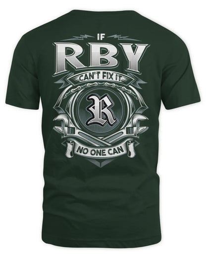 RBY AP81-K4-626 - Personalized Ahmed Quote Apparel “If Ahmed Can't Fix It, No One Can” - Unisex Standard T-Shirt - Forest Green
