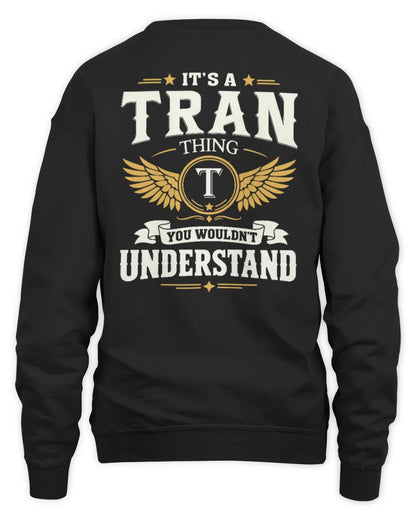 TRAN KT06-M008 It’s a [NAME] Thing – You Wouldn’t Understand | Personalized Vintage T-Shirt - Unisex Sweatshirt - Black