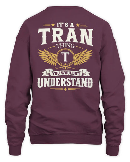 TRAN KT06-M008 It’s a [NAME] Thing – You Wouldn’t Understand | Personalized Vintage T-Shirt - Unisex Sweatshirt - Maroon