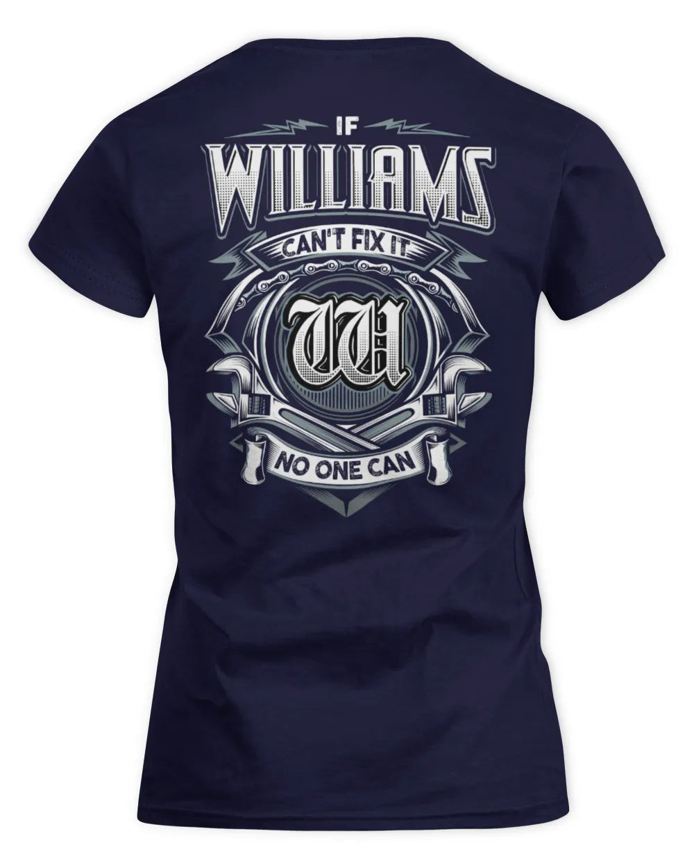 WILLIAMS AP81-K4-626 - Personalized Ahmed Quote Apparel “If Ahmed Can't Fix It, No One Can” - Women's Standard T-Shirt - Navy