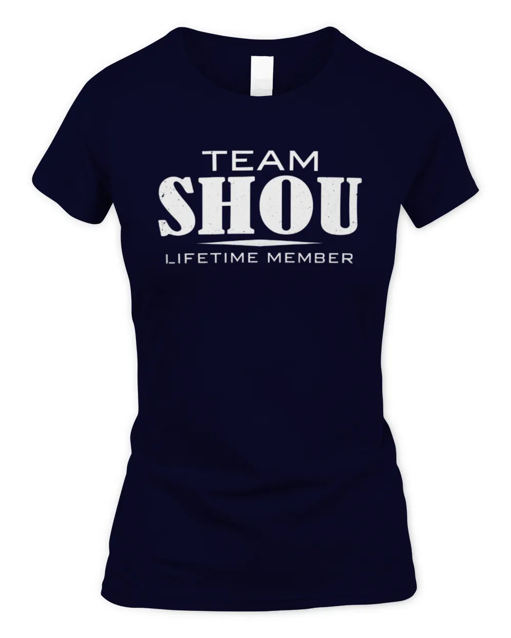 SHOU BL62-K4-128 - Personalized “Team NAME Lifetime Member” - Women's Standard T-Shirt - Navy
