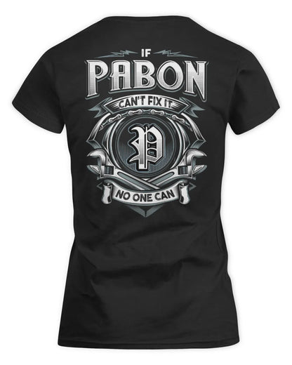 PABON AP81-K4-626 - Personalized Ahmed Quote Apparel “If Ahmed Can't Fix It, No One Can” - Women's Standard T-Shirt - Black