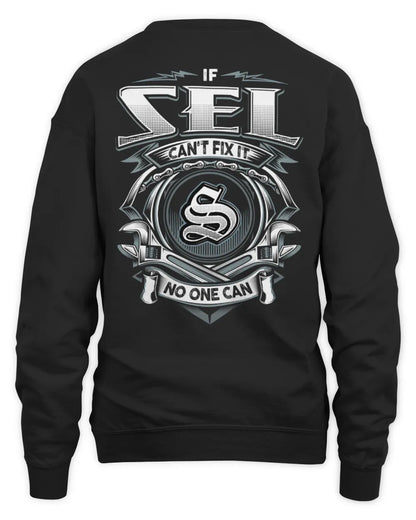 SEL AP81-K4-626 - Personalized Ahmed Quote Apparel “If Ahmed Can't Fix It, No One Can” - Unisex Sweatshirt - Black