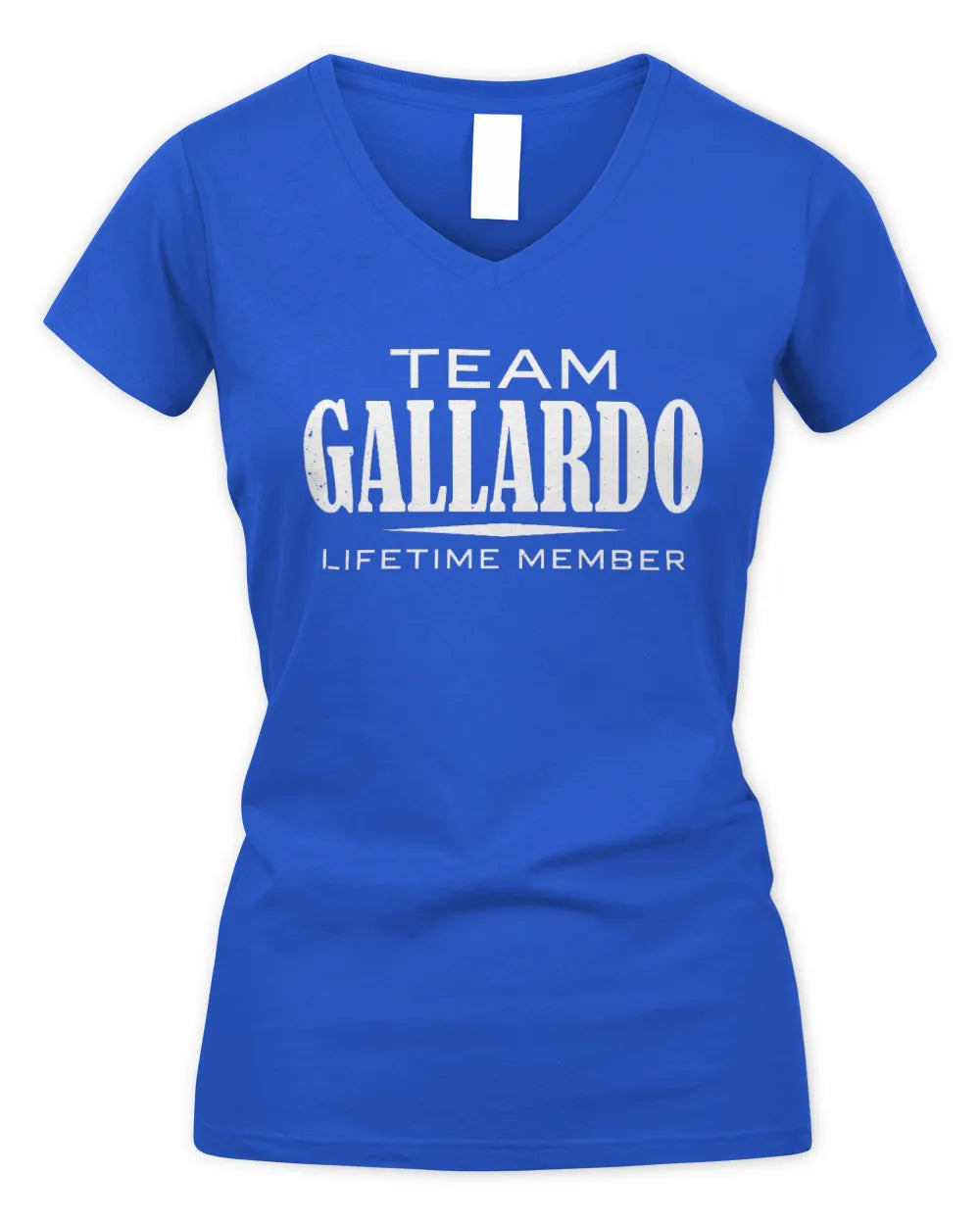 GALLARDO BL62-K4-128 - Personalized “Team NAME Lifetime Member” - Women's V-Neck T-Shirt - Royal