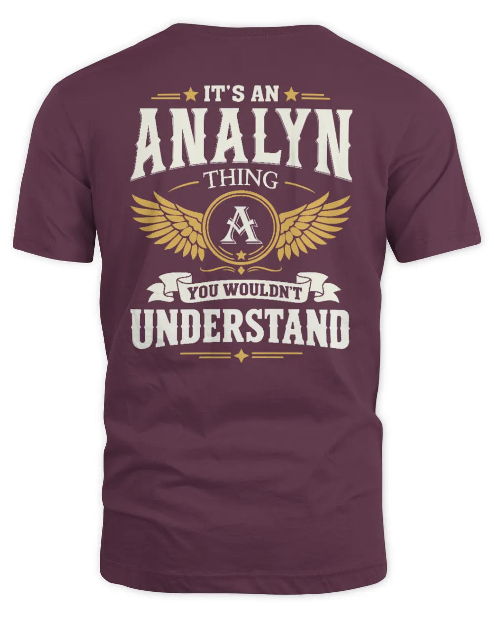 ANALYN KT06-M008 It’s a [NAME] Thing – You Wouldn’t Understand | Personalized Vintage T-Shirt - Unisex Standard T-Shirt - Maroon